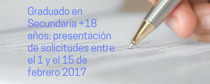 Instrucciones sobre las pruebas de Graduado en Secundaria para mayores de 18 años en Andalucía Instrucciones sobre las pruebas de Graduado en Secundaria para mayores de 18 años en Andalucía