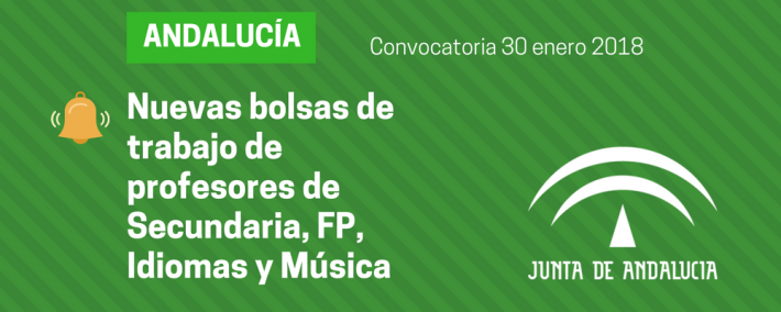 Convocatoria de bolsas de trabajo de profesores de Secundaria, FP, Idiomas y Música (Andalucía) Convocatoria de bolsas de trabajo de profesores de Secundaria, FP, Idiomas y Música (Andalucía) - Academia CLAUSTRO