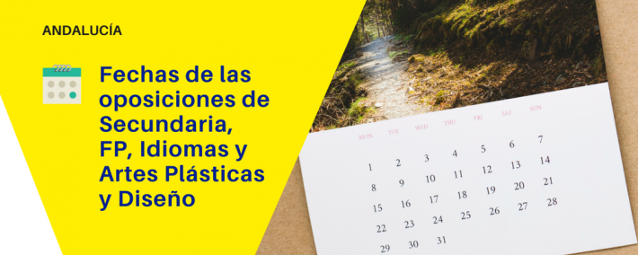 Fechas de las oposiciones de Secundaria, FP, Idiomas y Artes Plásticas y Diseño en Andalucía (2018) Fechas de las Oposiciones de Secundaria, FP, Idiomas y Artes Plásticas y Diseño en Andalucía (2018) - Academia CLAUSTRO
