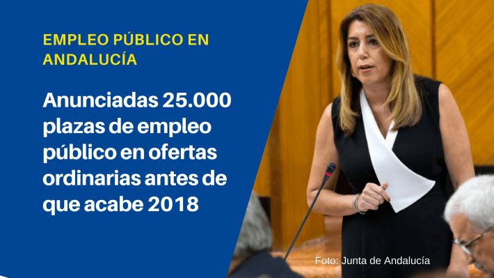 La Junta de Andalucía convocará 25.000 plazas de empleo público antes del final de 2018 La Junta de Andalucía convocará 25.000 plazas de empleo público antes del final de 2018 - Academia CLAUSTRO