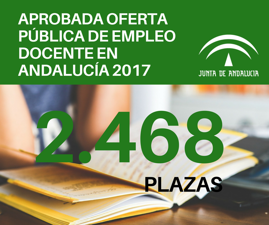 Andalucía aprueba la mayor oferta pública docente de España con 2.468 plazas CLAUSTRO