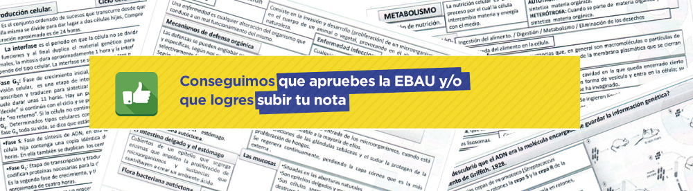 Apuntes de Biología EBAU (nueva selectividad) de CLAUSTRO