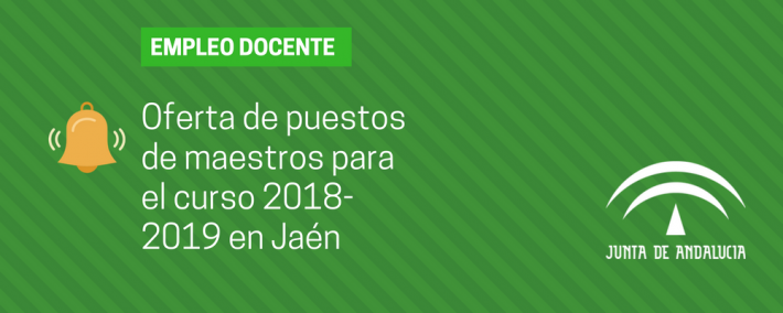 Oferta de puestos de maestros para el curso 2018-2019 en Jaén Oferta de puestos de maestros para el curso 2018-2019 en Jaén - Academia CLAUSTRO