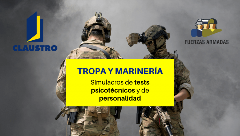 Plataformas online de simulacros de tests psicotécnicos y de personalidad para preparar las pruebas de ingreso en las Fuerzas Armadas - Academia CLAUSTRO