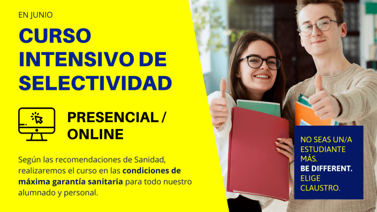 Curso intensivo de Selectividad: este año más que nunca