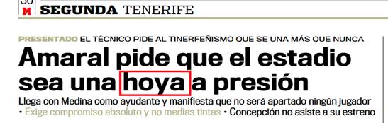 Errores ortográficos en el periodismo 4 Errores ortográficos en el periodismo
