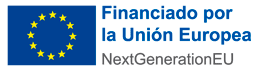 Logotipo de la Unión Europea con el texto Financiado por la Unión Europea - NextGenerationEU